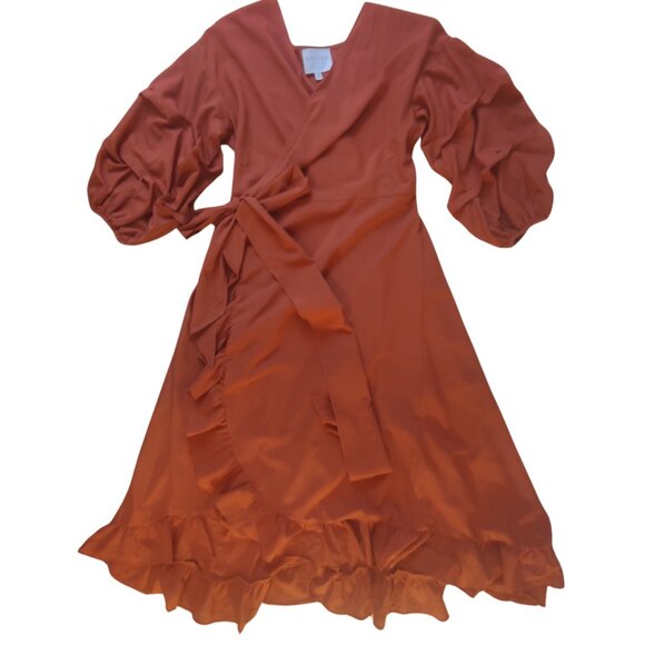 Hayden Dresses & Skirts - Hayden Los Angeles Ruffle Trim Wrap Dress